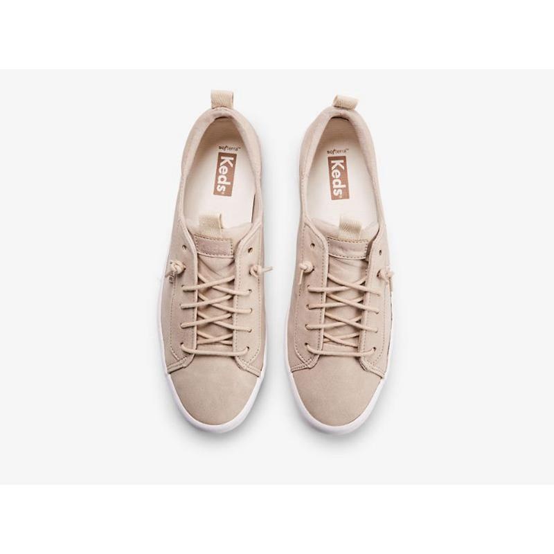 Keds Kickback Vegan Leder Halbschuhe Damen Braun | 71402QHIE