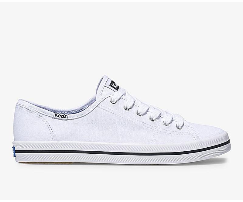 Keds Kickstart Canvas Canvas Damen Weiß | 75428TVUY