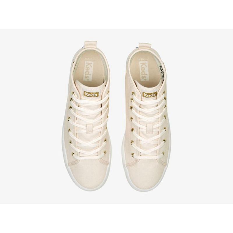 Keds Kickstart Hi Canvas Lace Ups Damen Hellrosa | 01783PCVS