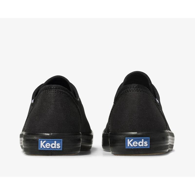 Keds Kickstart Lace Ups Damen Black/Black | 41920BPOC