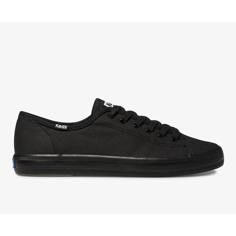 Keds Kickstart Lace Ups Damen Black/Black | 41920BPOC