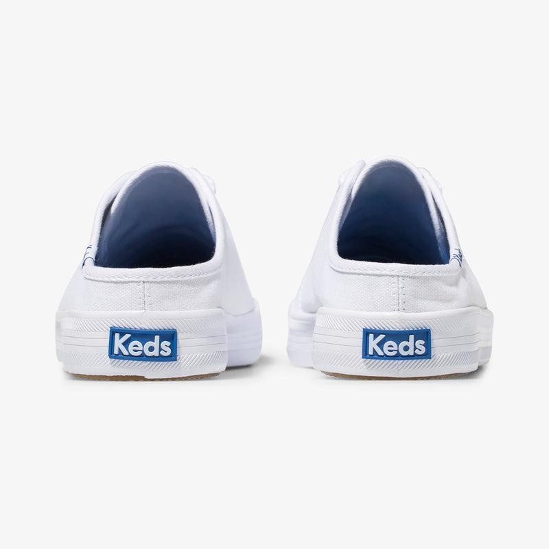 Keds Kickstart Mule Canvas Canvas Damen Weiß | 20653JLDW