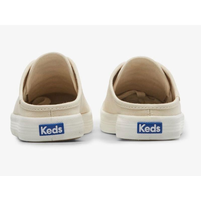 Keds Kickstart Mule Canvas Halbschuhe Damen Oatmeal Lightyellow | 59386WGPZ