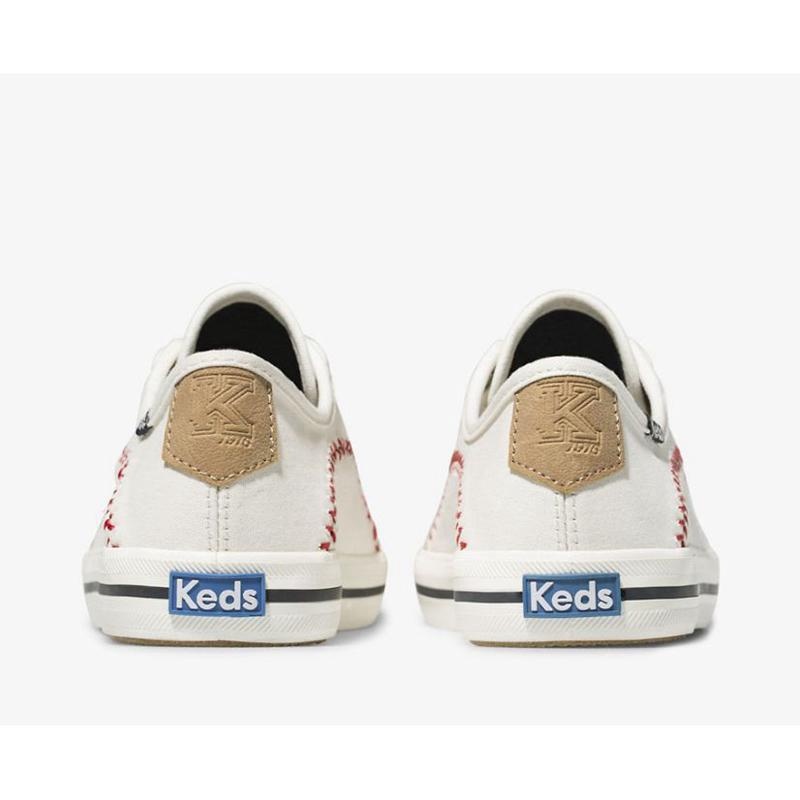 Keds Kickstart Pennant Lace Ups Damen Weiß | 17942XICV