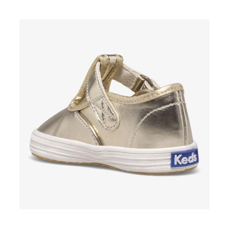 Keds Little Kid's Champion Kappe Cap T-Riemen Sneaker Kinder Silber | 48150VEIR