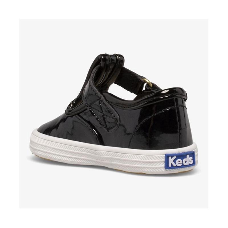 Keds Little Kid's Champion Kappe Cap T-Riemen Sneaker Kinder Schwarz | 47528MWSB