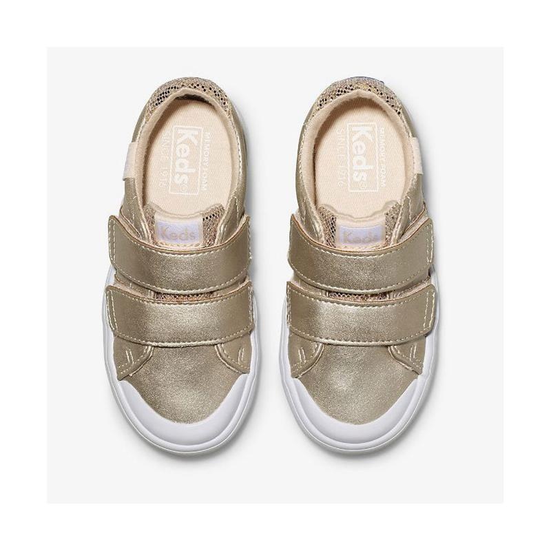 Keds Little Kid's Courtney HL Sneaker Kinder Rosa Gold | 34961IEDF