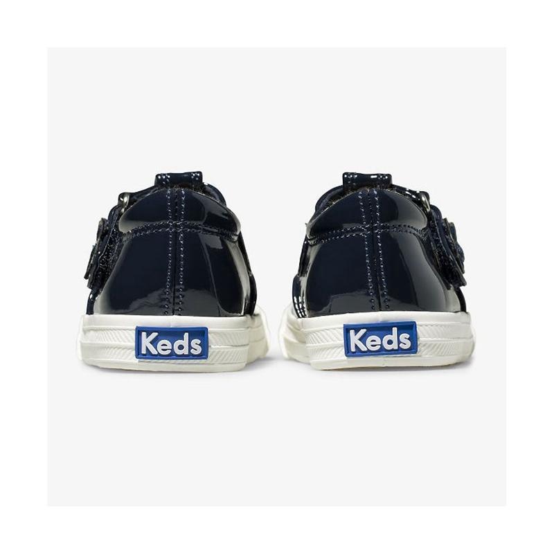 Keds Little Kid's Daphne Lack Sneaker Kinder Navy | 30569OJYI