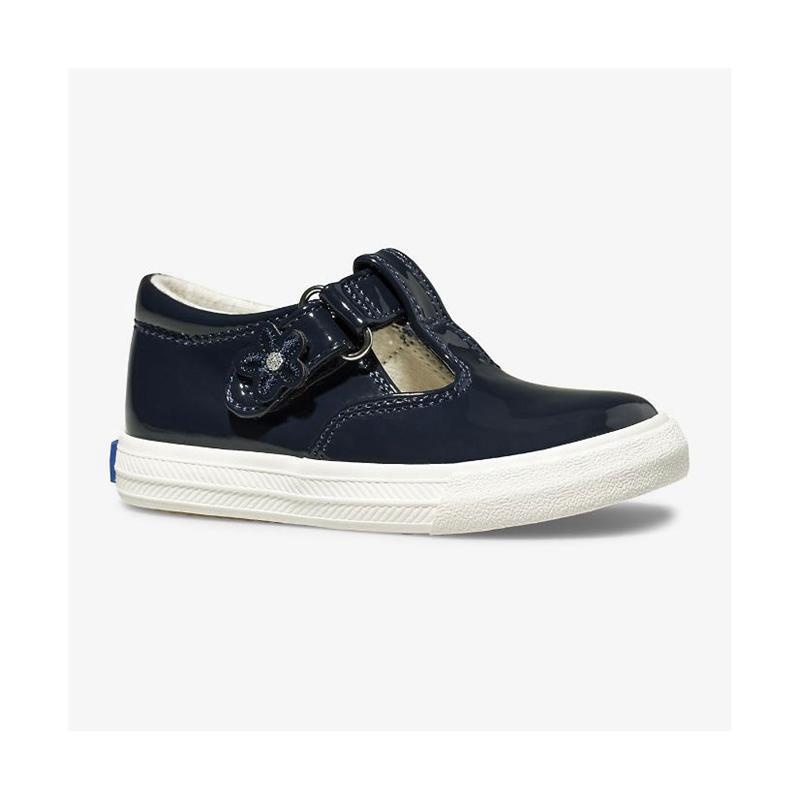 Keds Little Kid's Daphne Lack Sneaker Kinder Navy | 30569OJYI