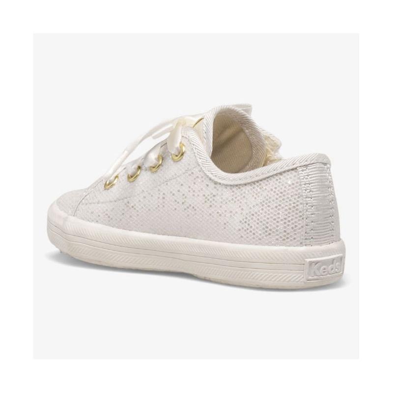 Keds Little Kid's Kickstart Jr Celebrations Sneaker Kinder Ivory Sparkle Lightyellow | 57342GMSW