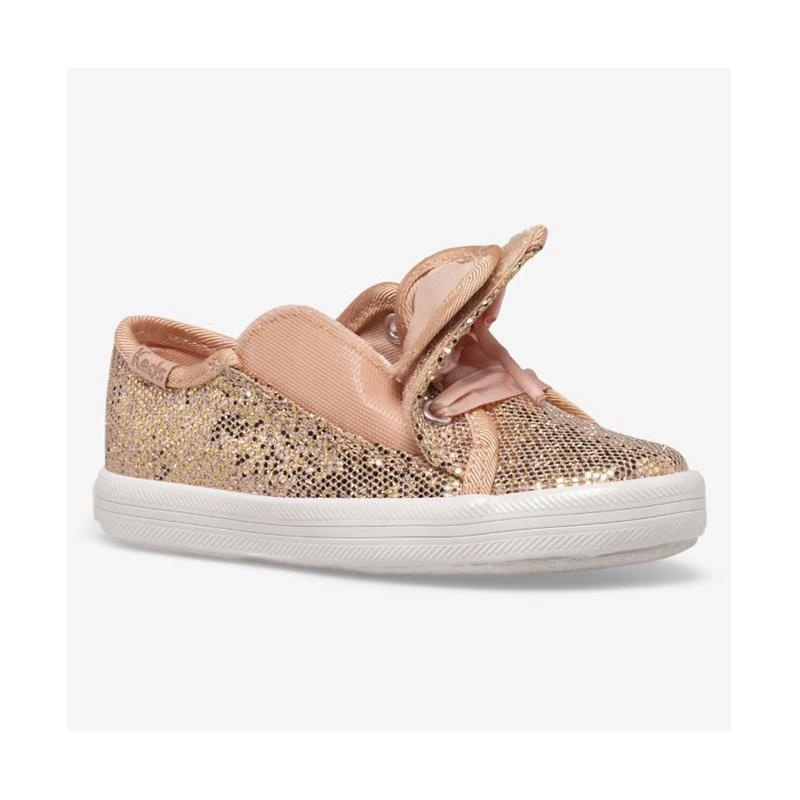 Keds Little Kid's Kickstart Jr Celebrations Sneaker Kinder Rosa Gold | 57082IAMX