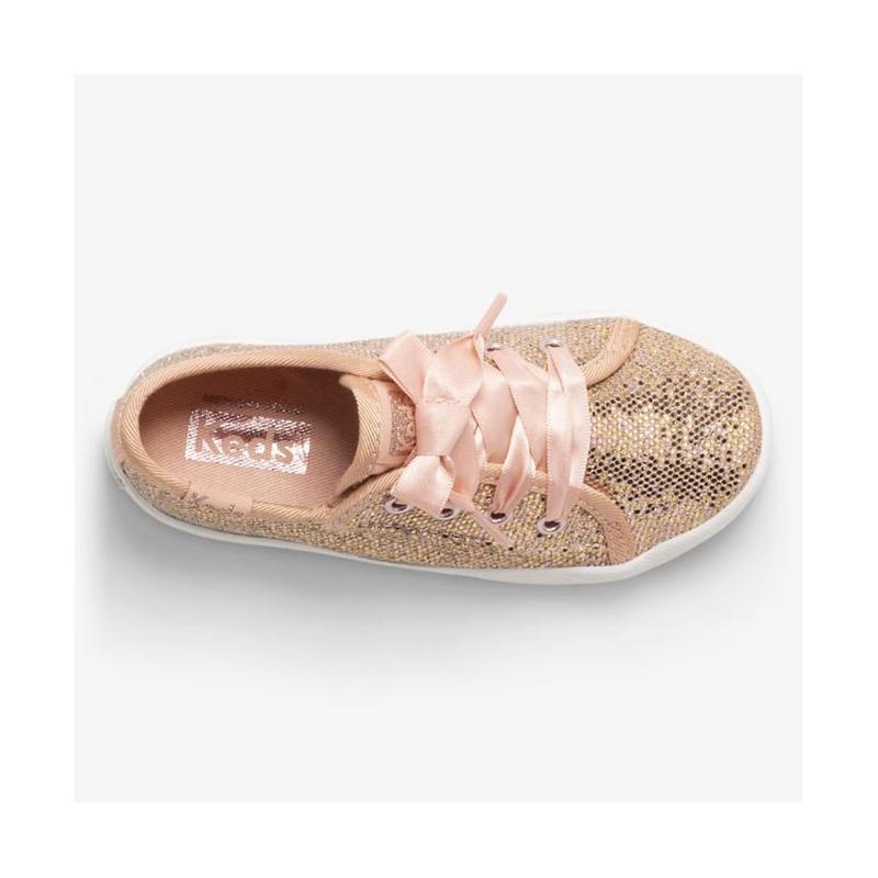 Keds Little Kid's Kickstart Jr Celebrations Sneaker Kinder Rosa Gold | 57082IAMX