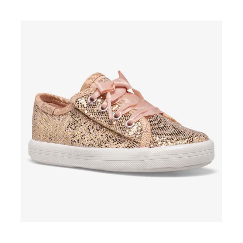 Keds Little Kid's Kickstart Jr Celebrations Sneaker Kinder Rosa Gold | 57082IAMX