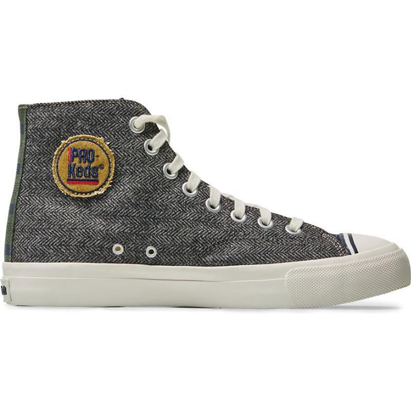 Keds Royal Hi Patchwork Sneaker Herren Braun Blau Mehrfarbig | 70345HKEG