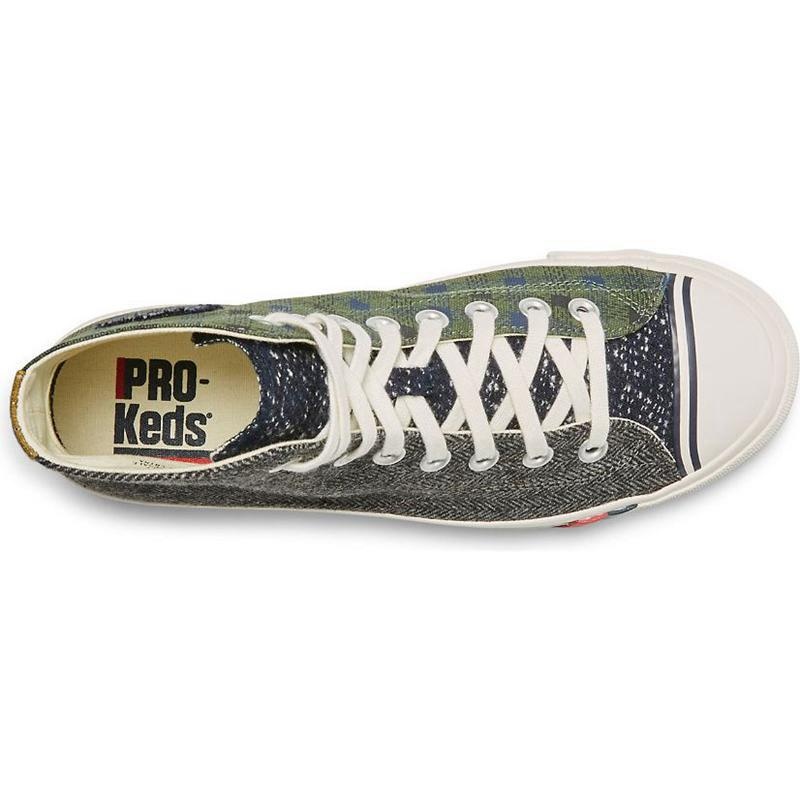 Keds Royal Hi Patchwork Sneaker Herren Braun Blau Mehrfarbig | 70345HKEG