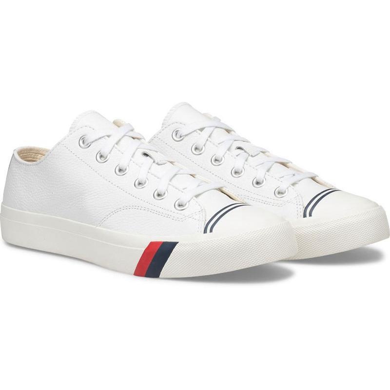 Keds Royal Lo Klassische Leder Sneaker Herren Weiß | 93642LVUG