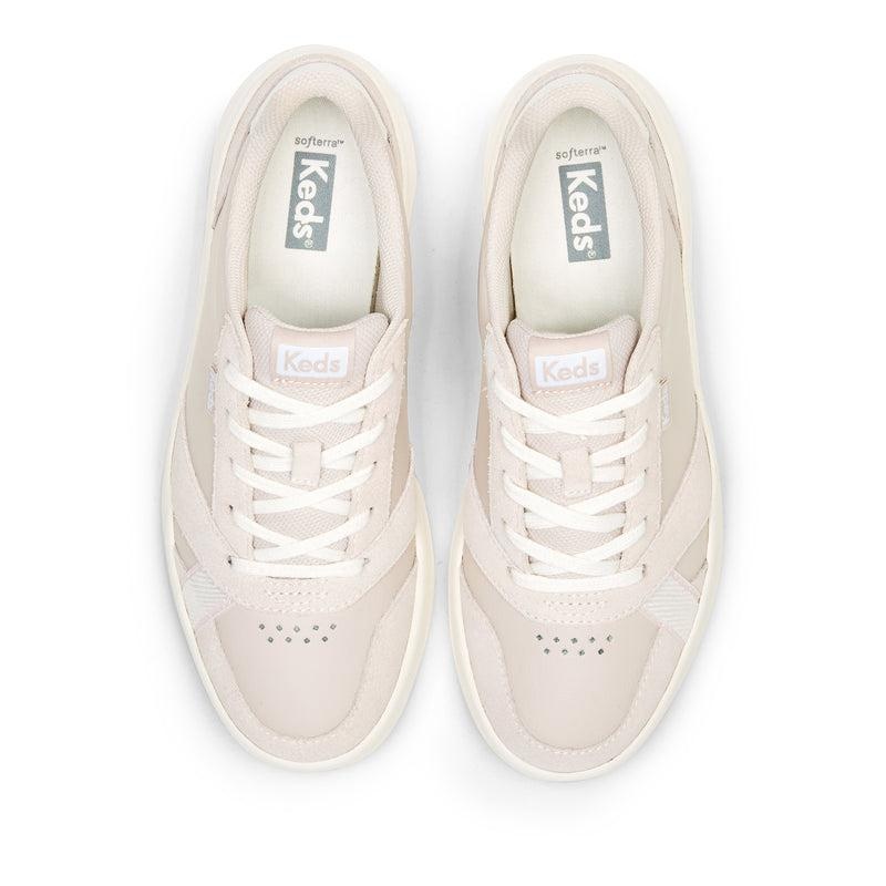 Keds The Court Leder/Wildleder Leather Sneakers Damen Hellrosa | 25078DSLB