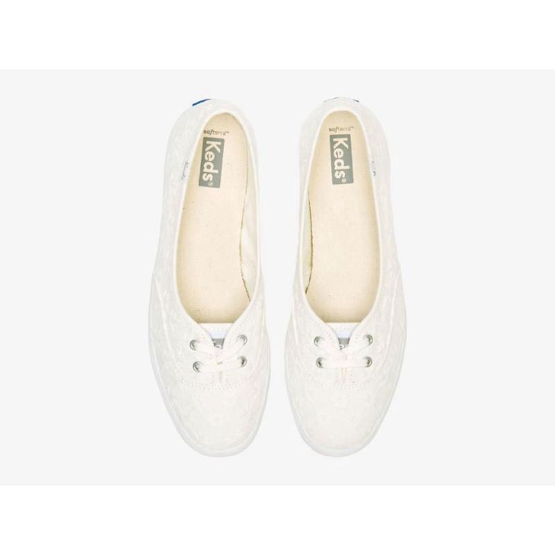 Keds The Mini Eyelet Halbschuhe Damen Weiß | 57610PYGL