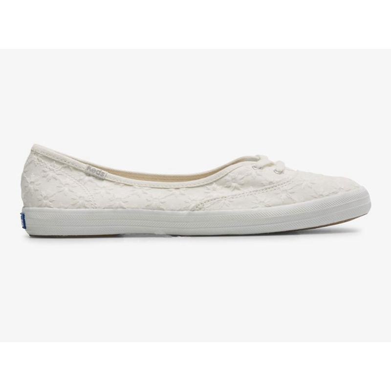 Keds The Mini Eyelet Halbschuhe Damen Weiß | 57610PYGL