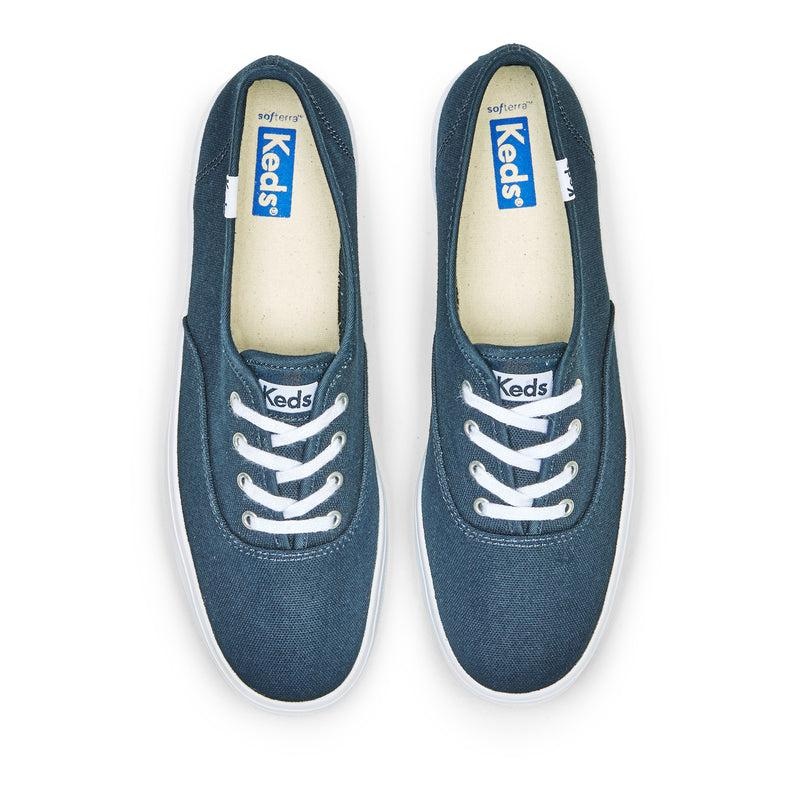 Keds The Plattform Canvas Canvas Damen Navy | 94836APLY