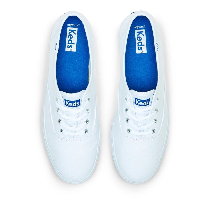 Keds The Plattform Canvas Canvas Damen Weiß | 08469MRXH