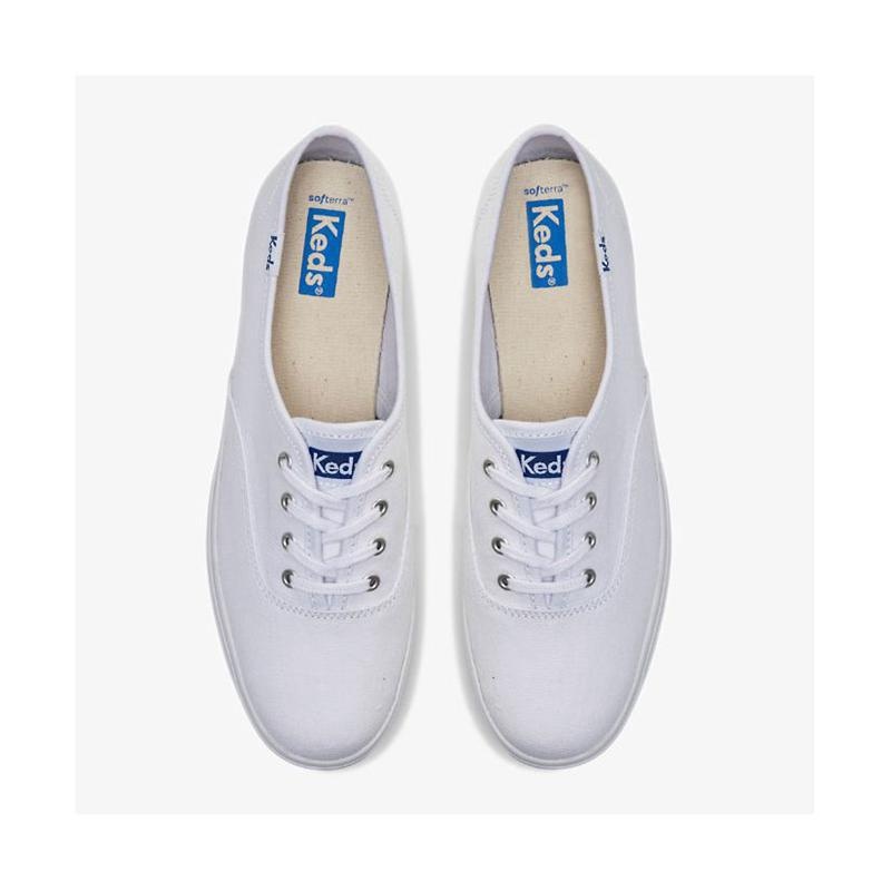 Keds The Plattform Leder Lace Ups Damen Weiß | 50819CXOD