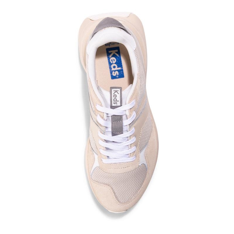 Keds Tiasa Retro Runner Cream Canvas Damen Navajowhite | 35970DUIM