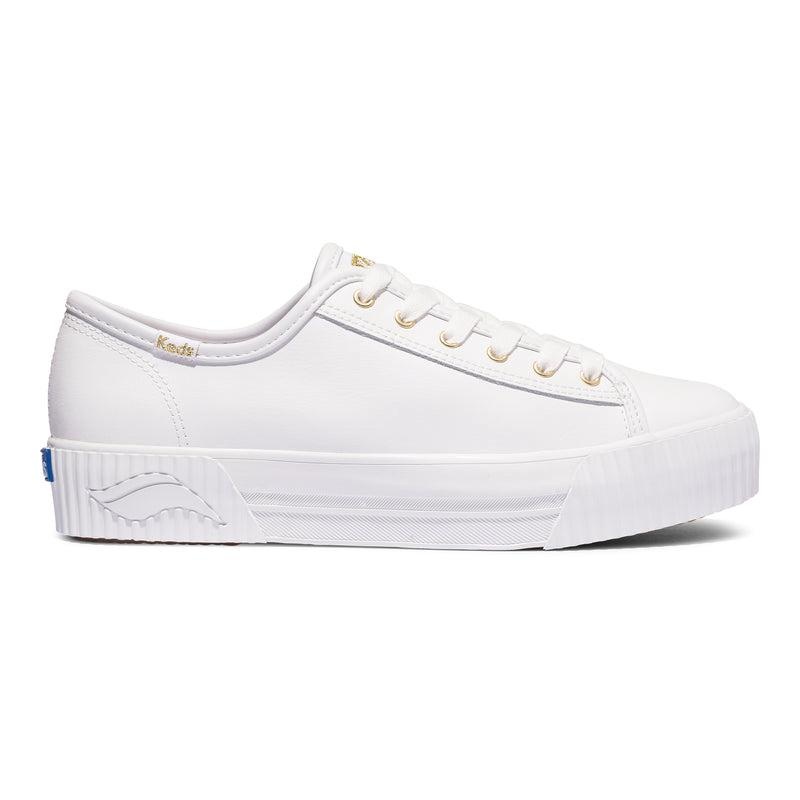 Keds Triple Kick AMP Leder Leather Sneakers Damen Weiß | 98635FCNP