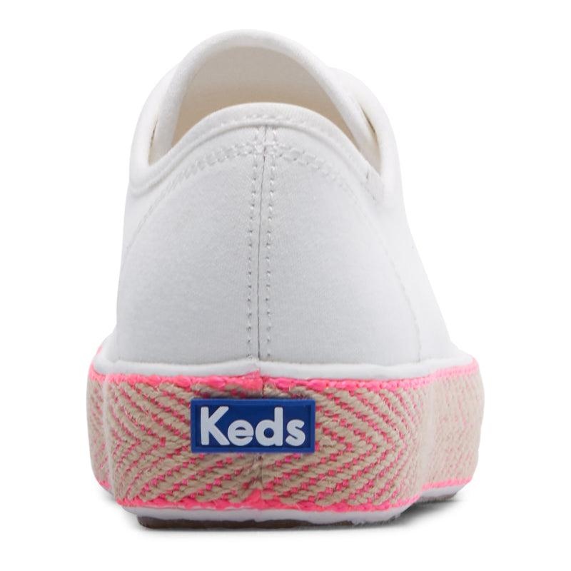 Keds Triple Kick Canvas Jute Foxing Canvas Damen Rosa | 52180JRID