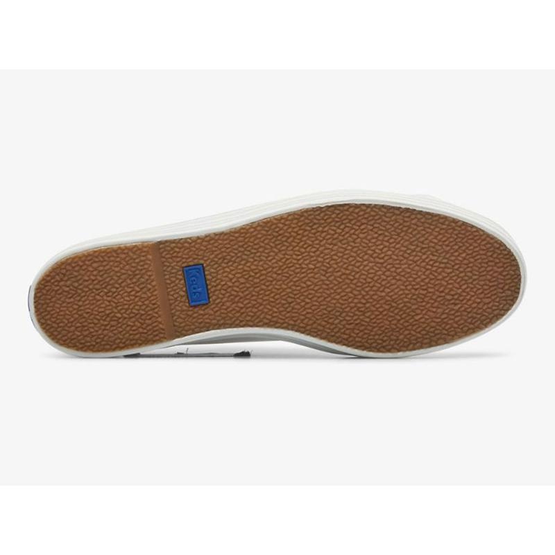 Keds Triple Kick Leder Slip On Mules Damen Weiß | 58910KJMO