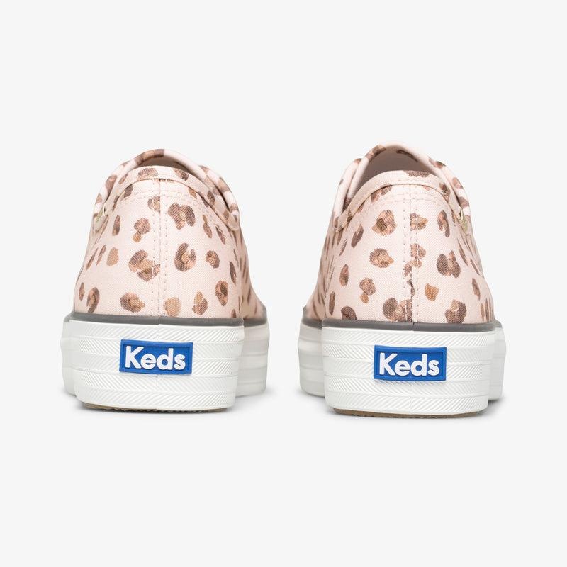 Keds Triple Kick Leopard Canvas Canvas Damen Pink/Multicolor | 80926FREQ