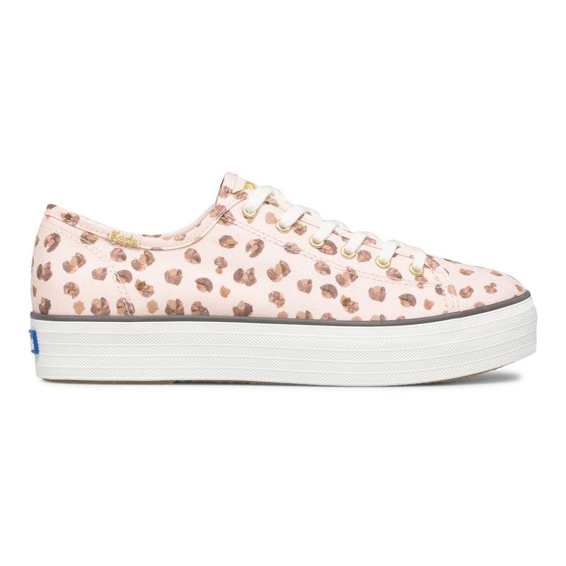 Keds Triple Kick Leopard Canvas Canvas Damen Pink/Multicolor | 80926FREQ