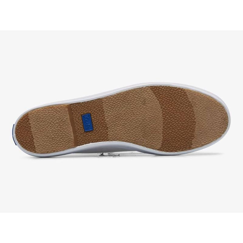 Keds Triple Kick Mule Canvas Slip On Platform Sneakers Damen Weiß | 97163PYEB