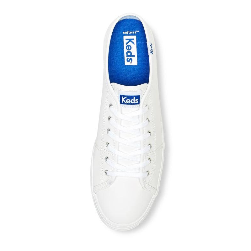 Keds Triple Mule Leder Halbschuhe Damen Weiß | 49081BDZO