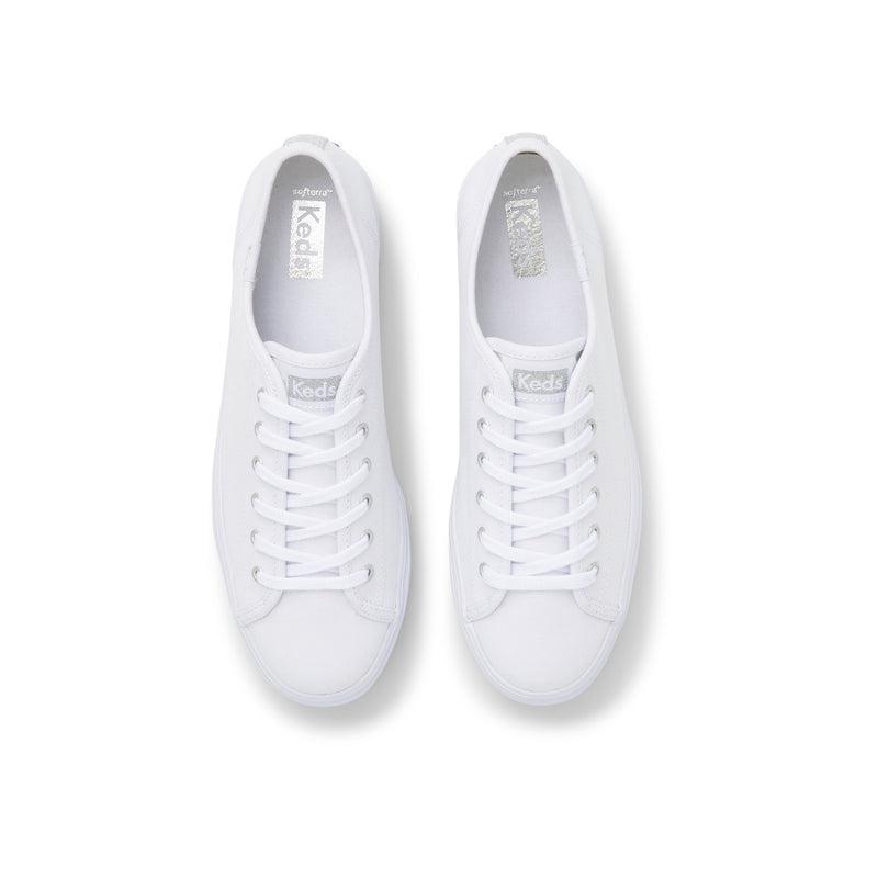 Keds Triple Up Canvas Canvas Damen Weiß | 81593LBMD