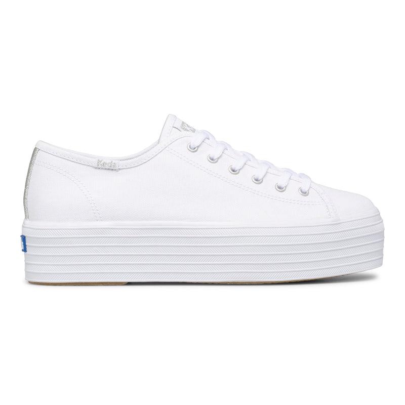 Keds Triple Up Canvas Canvas Damen Weiß | 81593LBMD