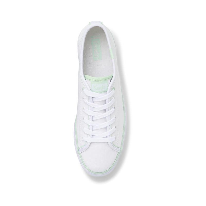 Keds Triple Up Canvas Hits Canvas Damen White/Mint | 58267AVOL