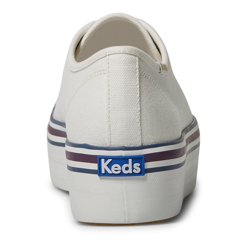 Keds Triple Up Varsity Canvas Canvas Damen White/Blue | 47590MWUK