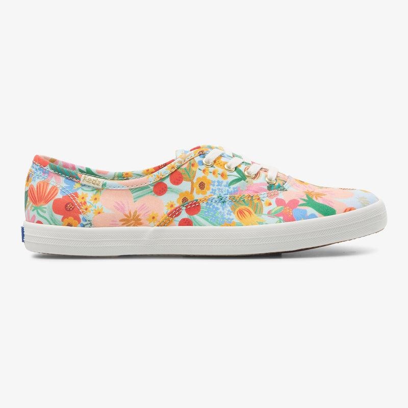 Keds x Rifle Paper Co. Champion Prints Damen Blue/Multicolor | 48567JAHN