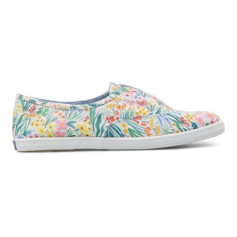 Keds x Rifle Paper Co. Chillax Canvas Damen White/Multicolor | 78321PFUA