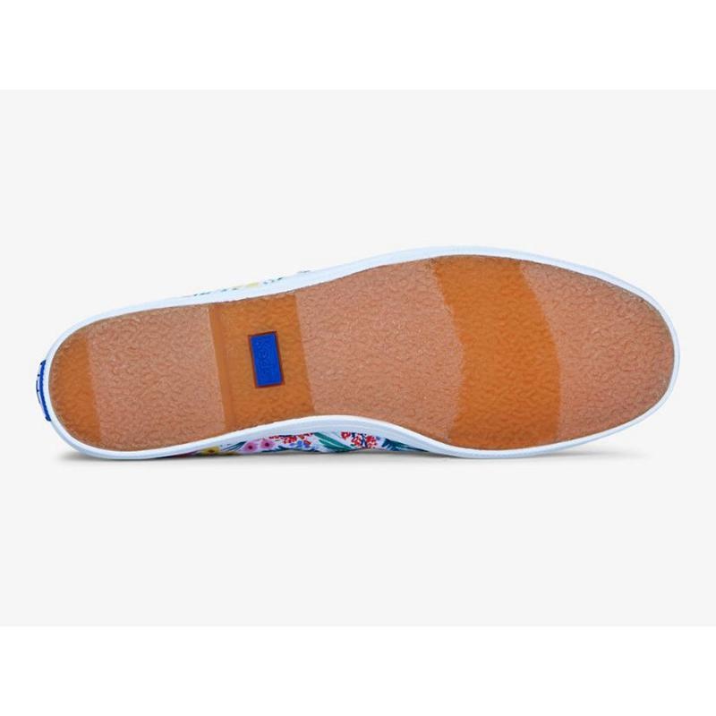 Keds x Rifle Paper Co. Chillax Lea Halbschuhe Damen Weiß Mehrfarbig | 54768UBYA