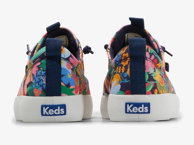 Keds x Rifle Paper Co. Kickback Halbschuhe Damen Navy/Multicolor | 26943ZTSM