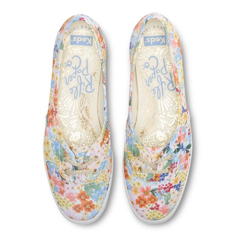 Keds x Rifle Paper Co. The Mini Halbschuhe Damen White/Multicolor | 41309SXQC