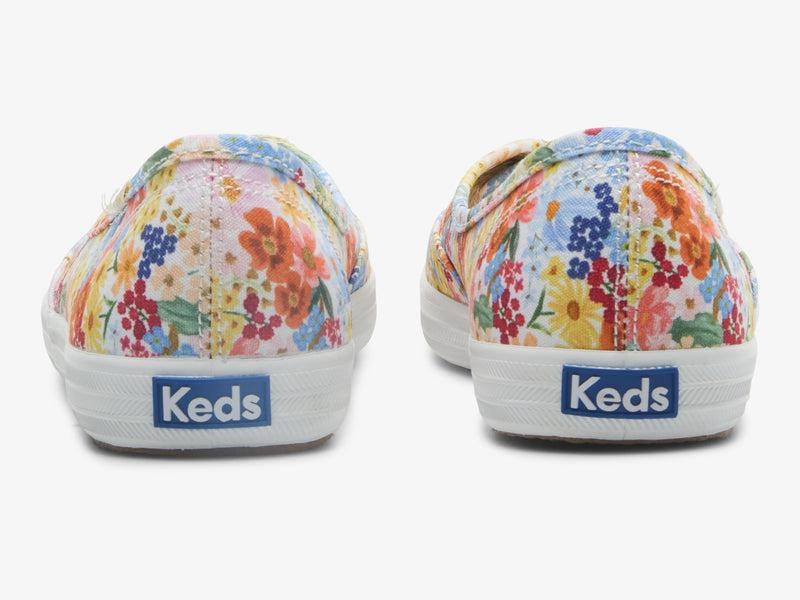 Keds x Rifle Paper Co. The Mini Halbschuhe Damen White/Multicolor | 41309SXQC