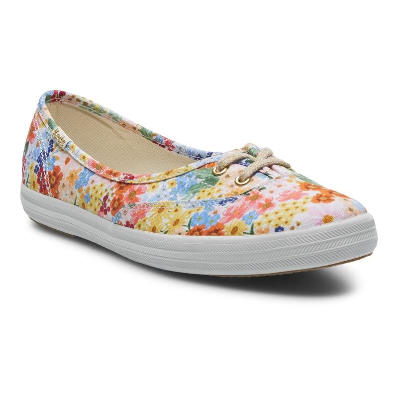 Keds x Rifle Paper Co. The Mini Halbschuhe Damen White/Multicolor | 41309SXQC