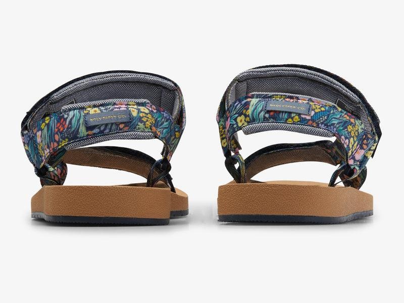 Keds x Rifle Paper Co. Trio Sandal Prints Damen Navy | 98673GZYJ