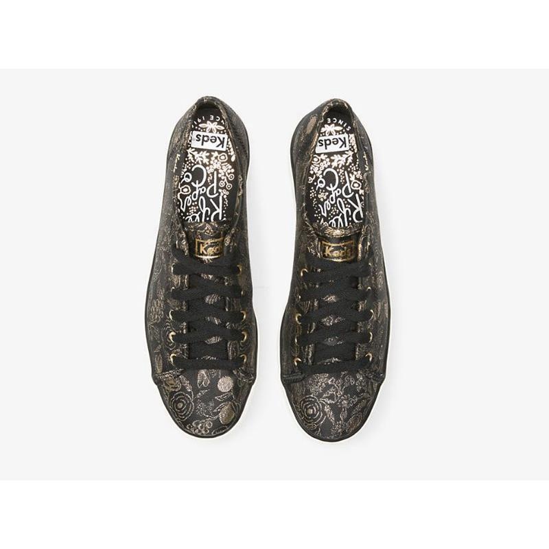 Keds x Rifle Paper Co. Triple Kick Colette Jacquard Lace Ups Damen Schwarz | 10957EUWS