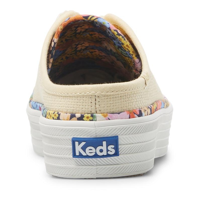 Keds x Rifle Paper Co. Triple Kick Mule Raffia Platform Sneakers Damen Lightyellow | 85317SJQI