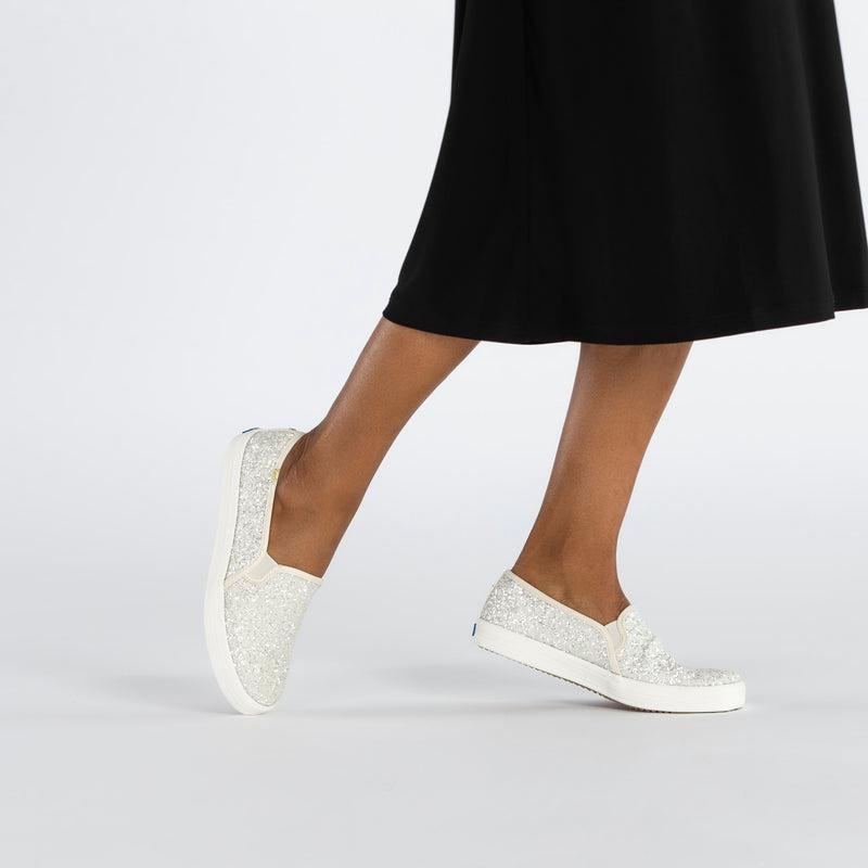 Keds x kate spade Double Decker Halbschuhe Damen Weiß Weiß | 69278ZPSM