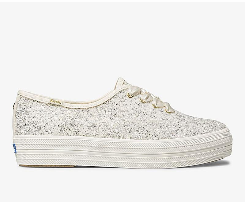 Keds x kate spade new york Triple Platform Sneakers Damen Weiß Weiß | 19430OUHY